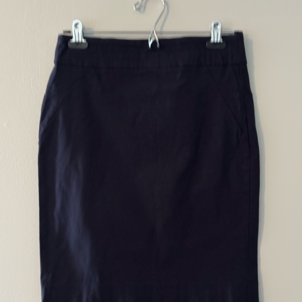 Classic Navy Blue Pencil Skirt